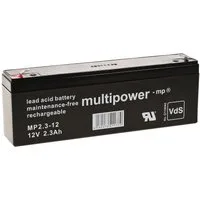 Powery Bleiakku (multipower) MP2,3-12 ersetzt Panasonic LC-R122R2PG Bleiakkus 2300 mAh (12 V)