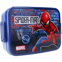 Spiderman Lunchbox Brotdose – Dunkelblaue mit großem Aufdruck & Schnappverschluss