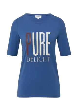 s.Oliver - T-Shirt blau - Gr. - 42