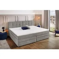 Jockenhöfer Gruppe Boxspringbett Casa Grande in der Breite 240cm, Familienbett mit Bettkasten (1.000 L), 7-Zonen-TTFK-Matratze, KS-Topper, verschiedene Härtegrade wählbar