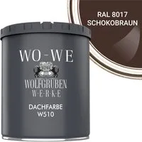 WO-WE Dachfarbe Dachfarbe Sockelfarbe Dachbeschichtung W510, 0.75-20L, Seidenglänzend