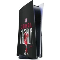 DeinDesign Konsolen-Cover FC Bayern München Jamal Musiala Offizielles Lizenzprodukt, Sony Playstation 5 Disc Edition Skin Aufkleber Sticker Folie