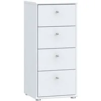 FORTE Kommode Tempra, Kommode, 4 Schubkästen, Höhe 85,5 cm, Breite 38,6 cm