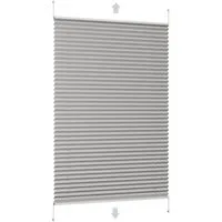Sekey Plissee Sonnenschutzrollo ohne Bohren Verspannt Blickdicht Lichtschutz, blickdicht, Klemmfix, Verspannt Jalousie Rollos für Fenster / Tür