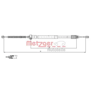 Metzger Handbremsseil hinten links Renault Clio 2