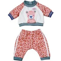 Baby Born Puppenkleidung Jogging Anzug Dschungel, 36 cm, mit Kleiderbügel