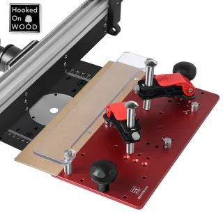 ENJOYWOOD Hooked On Wood Precision Router Table Rail Coping Sled Woodworking Professional Rail Guide Safety Coping Sled