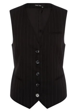 Marc Aurel - Weste mit Nadelstreifenmuster black varied - Gr. - 42
