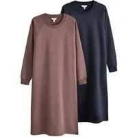 The Set Sweatkleid The Set Raglan-Sweat-Kleid, 2er-Pack (2-tlg)