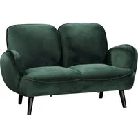 ATLANTIC home collection 2-Sitzer Ben, mit Wellenunterfederung, Massivholzfüße, frei im Raum stellbar
