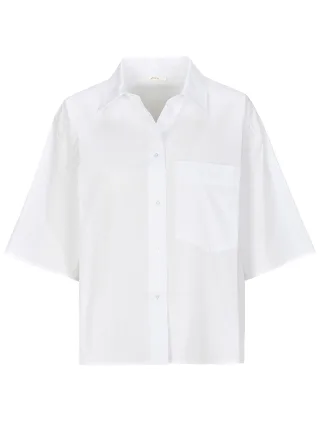 zab company - Da. Bluse 1/2 Arm weiss - Gr. - 48