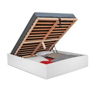 Weber Industries Bettkasten, Weiß, Holzwerkstoff, 140x190 cm, Schlafzimmer, Betten
