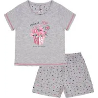 comtessa Schlafanzug Comte Kids (Set, 2 tlg., 2-teilig) Mädchen Pyjama Shorty Kurzarm Baumwolle