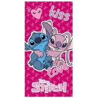 Disney Badetücher Lilo & Stitch Kiss Love Strandtuch 70x140, 100% Polyester (1-St)