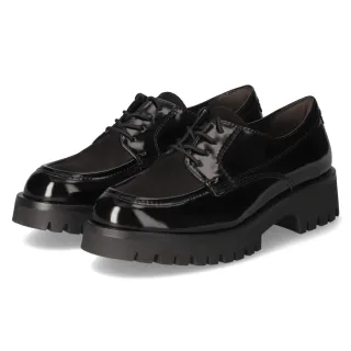 Tamaris Schnürschuhe - Gr. 37 - Schwarz - Textil & Synthetik