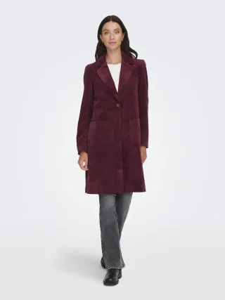 ONLY - ONLASTRID CORDOROY COAT OTW Tawny Port - Gr. - XS