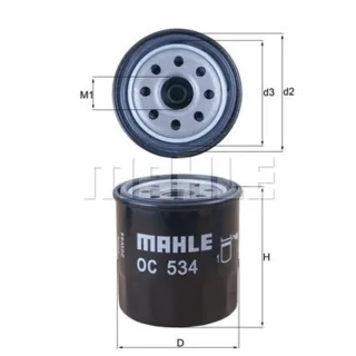 Mahle ?lfilter Chrysler Citroen Daihatsu Peugeot Suzuki Toyota