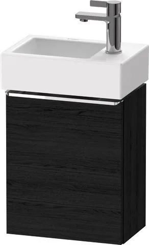 Duravit D-Neo Waschtischunterbau wandhängend Eiche Schwarz Matt 364x222x440 mm - DE4218L10160000 DE4218L10160000