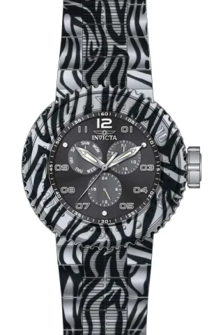 Invicta Pro Diver 50207 Herrenuhr - Quarzwerk - Edelstahl mit grauem Zifferblatt - 52 mm