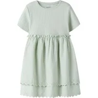 Name It Minikleid NMFHAVELLE SS DRESS Baumwollmischung, regular fit, Lochstickerei