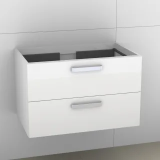 Artiqua 414 Waschtischunterschrank für Venticello 41048J, 41048L Weiß Hochglanz, 414-WU2L-V104-7016- 414-WU2L-V104-7016-68