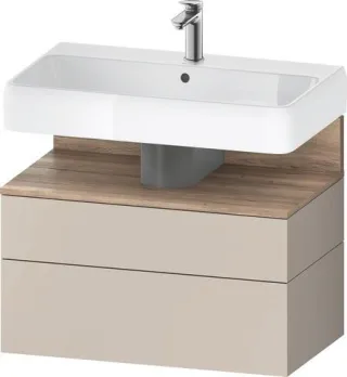 Duravit Qatego Waschtischunterbau wandhängend Taupe Matt 790x470x590 mm - QA4394055910000 QA4394055910000