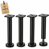 Prima-Online Möbelfuß Möbelfuße Schwarz Matt 16/18/21cm Möbelbein für Sofa, Bett & Schränke, (1-St)