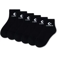 Converse Socken CHU 3PK LIGHTWEIGHT COTTON QTR (3-Paar) für sportive Aktivitäten, aus weichem Strickmaterial, Viertellänge