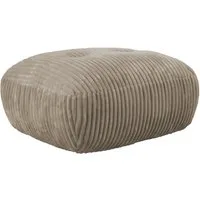 TRENDMANUFAKTUR Hocker Be Fluffy: Weicher Breitcord Bezugsstoff, perfekte Ergänzung zur Serie, Polsterhocker mit softem Sitzkomfort, moderner breiter Kedernaht