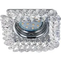 TRIO Leuchten LED Einbaustrahler, Dimmfunktion, LED wechselbar, Warmweiß, Deckeneinbauleuchte, Einbau Deckenspot Treppenhaus, 10x10cm