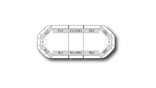 Lichtbalken | Cell2 | Legion FIT | 0785 mm, 31 Zoll | 24 LED | ECE R10 | ECE R65 | IPX4K | D-Fuser-Optik | 7 Blinkmuster | Einzelkabelbaum | 12–24 VDC