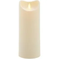 IC HomeDeco LED Dekolicht LED-Kerze für aussen, Weihnachtsdeko, Timerfunktion, Warmweiß, mit beweglicher Flamme, Ø ca. 8,9 cm, LED-Outdoor Kerze