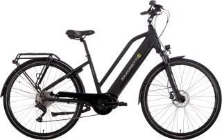 SAXONETTE "Premium Sport (Trapez)" 10 Gang Kettenschaltung Mittelmotor 250 W Pedelec, Elektrofahrrad für Damen