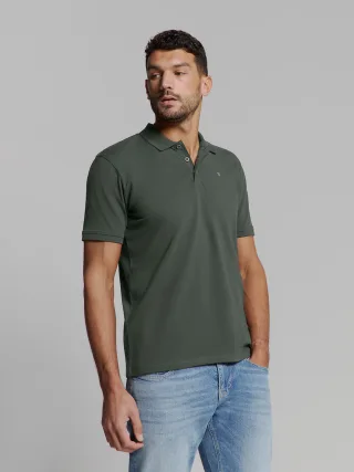 No Excess - Polo Pique Solid Stretch dark steel - Gr. - XL