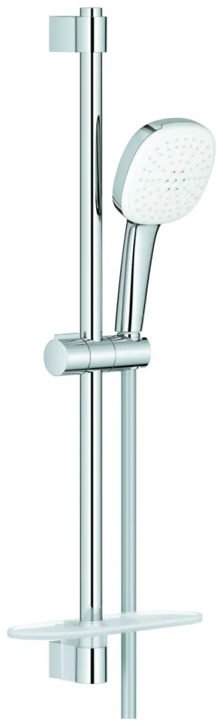 GROHE Brausestangenset Tempesta Cube 110 27928_3 600mm 2 Strahlarten Ablage chrom, 27928003 27928003