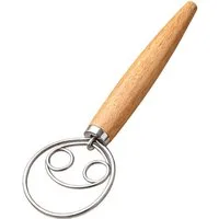 Layba Schneebesen Layba Dänischer Teigbesen, Teigrührer aus Edelstahl & Holz