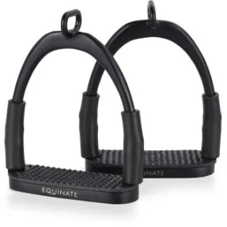 Equinate Sicherheitssteigbügel Manchester schwarz 10 cm