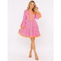 Zwillingsherz Sommerkleid Flower Layout