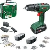 Akku-Schlagbohrschrauber EasyImpact 18V-40 + SystemBox grün/schwarz, Li-Ionen Akku 1,5Ah, POWER FOR ALL ALLIANCE