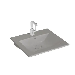 VitrA New Metropole Möbelwaschtisch wandgebunden rechteckig 60 x 53 cm mit Hahnloch,7537B476-7210 7537B476-7210