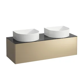 LAUFEN Waschtischunterschrank SONAR f.WT H812340/1/2/3 1 Schubl 1175x455 Ausschn li Gold? Mar H4054240341401