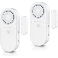 BEARWARE Fensteralarm / Türalarm, 120 dB lauter Signalton, Alarmsensor Fensteröffnungsmelder (für Tür & Fenster, Einbruchschutz, mit Batterien, Alarmanlage)