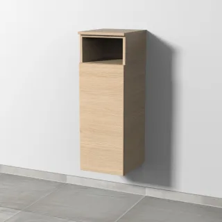 Sanipa 3way Mittelschrank mit 1 Tür und 1 offenem Fach, Eiche-Nordic, SM13048 SM13048