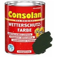 Consolan  Holzschutzlasur Consolan Wetterschutz-Farbe 2,5 L moosgrün