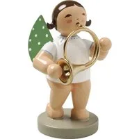 Wendt & Kühn Weihnachtsfigur Engel mit Orchesterhorn 650/56, Haarfarbe zufällig blond oder braunhaarig