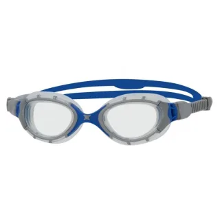 Zoggs - "Predator Flex" Schwimmbrille für Herren/Damen Unisex (Grau/Blau)