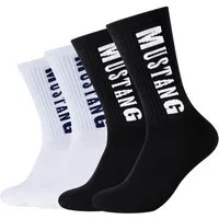 MUSTANG Socken casual (4 Paar) weicher Komfortbund, atmungsaktiv