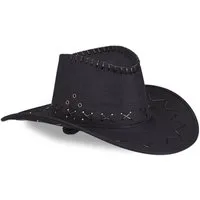 relaxdays Cowboyhut 10 x Cowboyhut Fasching schwarz (1-St)