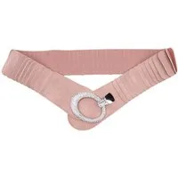 MIRROSI Taillengürtel breit 6cm für Taillenumfang 85 bis 110cm,mit Strass ONESIZE (Unifarben, Angenehmes Tragesgefühl) Breiter Stretch Gürtel