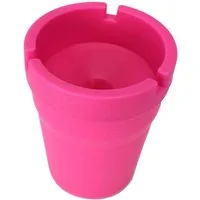 Marabellas Shop Aschenbecher Windsicherer kompakter Aschenbecher 7,5 x 10,5 cm mit Aschebehälter, abnehmbarer Deckel